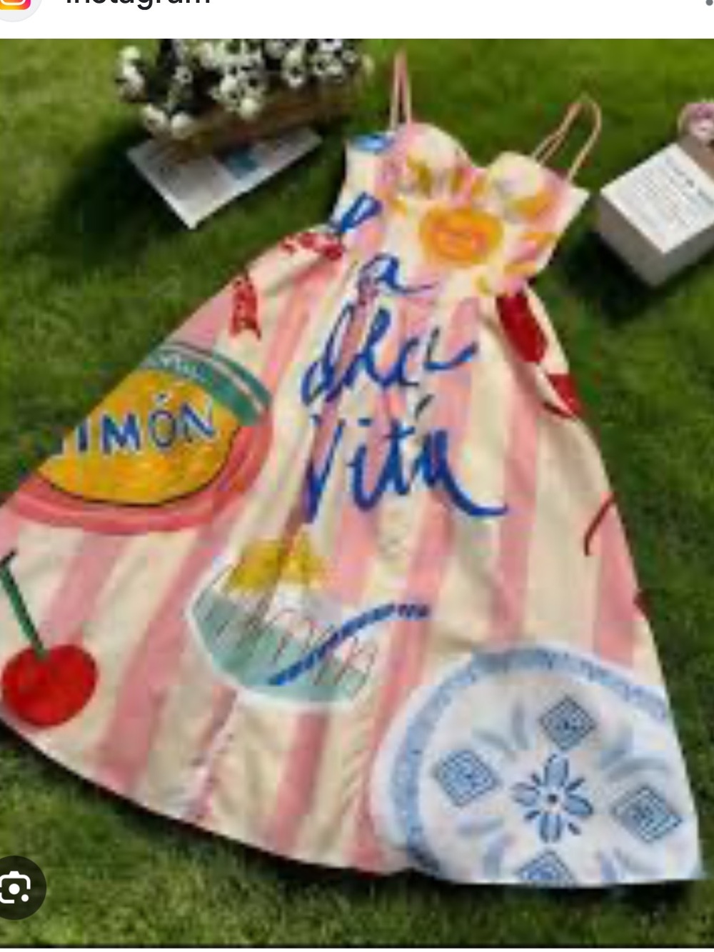 Nice To Meet You 🦞Midi Shift Lobster Dress Size Large NWOT - Picture 2 of 5